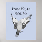 Dove - Friede beginnt mit meiner Printwerbung Poster (Vorne)