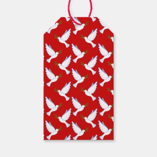 Dove Gift Tag Geschenkanhänger (Vorderseite)