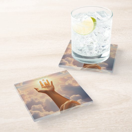 Dove Glasuntersetzer (Schrägansicht)