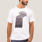 Dove Gray Boo Ghost Halloween T-Shirt (Vorderseite)