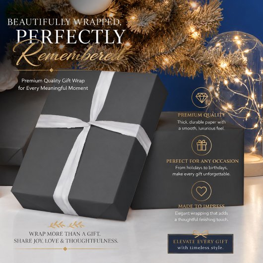 Dove Gray, Flint, Friar Gray, Geschenkpapier