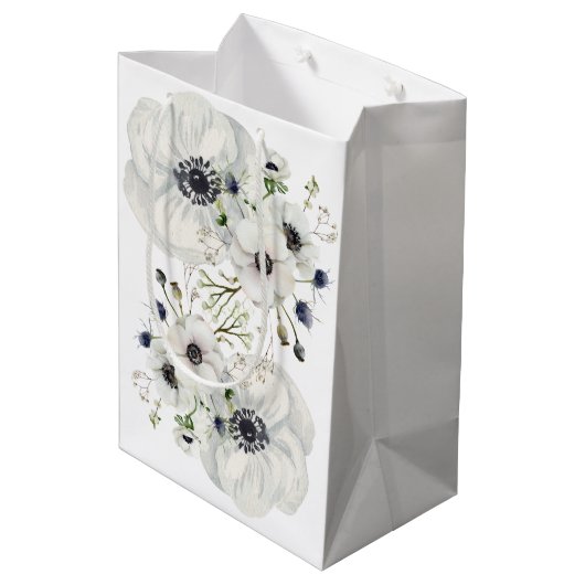 Dove Gray Phantasy Mittlere Geschenktüte (Rückseite Schrägansicht)