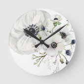 Dove Gray Phantasy Runde Wanduhr (Vorderseite)