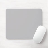 Dove Gray Silver Solid Trend Hintergrund Mousepad (Mit Mouse)
