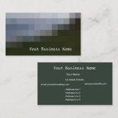 Dove Gray, Slate, Black Abstrakt Business Card Visitenkarte (Vorne/Hinten)