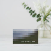 Dove Gray, Slate, Black Abstrakt Business Card Visitenkarte (Stehend Vorderseite)