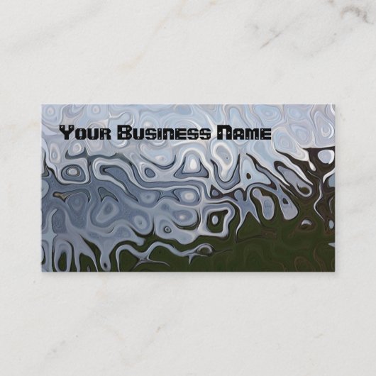 Dove Gray, Slate, Black Abstrakt Business Card Visitenkarte (Vorderseite)