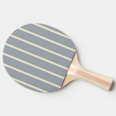 Dove Gray Striping und Solid Ping Pong Paddle Tischtennis Schläger (Seitenansicht)