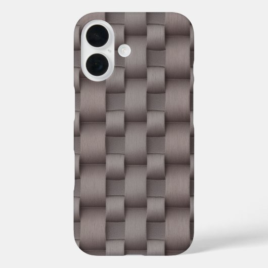Dove Grey & Dusty Rose Silk Weave Texture Pattern  Case-Mate iPhone Hülle (Rückseite)