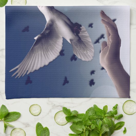 Dove Hand Geschirrtuch (Gefaltet)