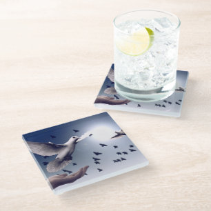 Dove Hand Glasuntersetzer