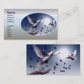 Dove Hand Visitenkarte (Vorne/Hinten)