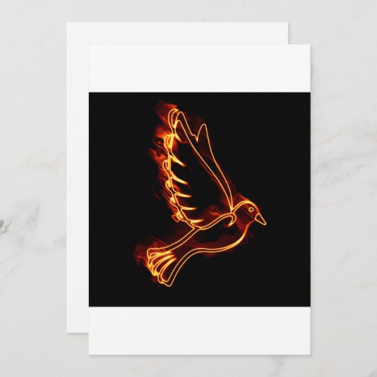 Dove Heiliger Geist Feiertagskarte (Vorne/Hinten)