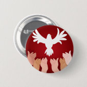 Dove Heiliger Geist Pentecost Button (Vorne & Hinten)