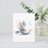 DOVE, HOLY SPIRIT, FRIEDEN, RUACH BROH POSTKARTE (Stehend Vorderseite)
