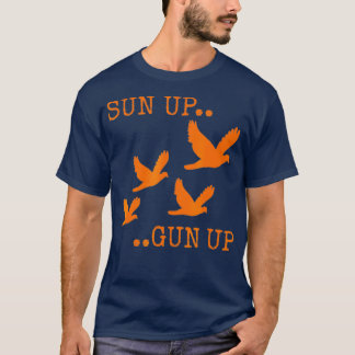 Dove Jagd Orange CamoSun Gun T-Shirt