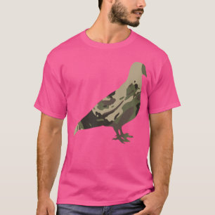 Dove Junting Trip Messy Bun Jäger Bird Military T-Shirt