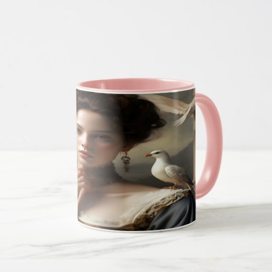 Dove Lady Coffee Tasse (VorderseiteRechts)