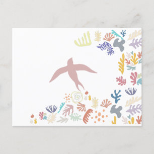 Dove Matisse Art Elemente Postkarte