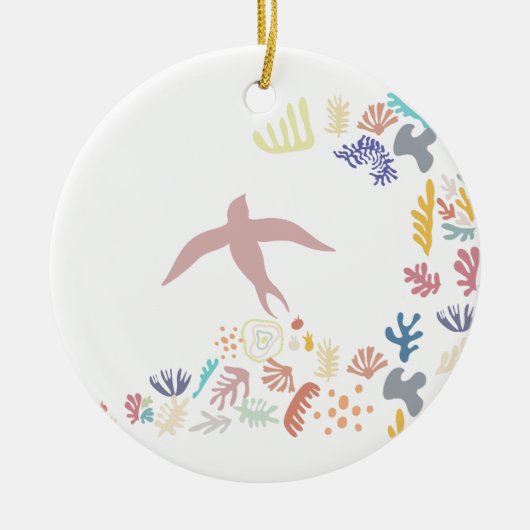 Dove Matisse Art Elements Keramik Ornament (Vorne)