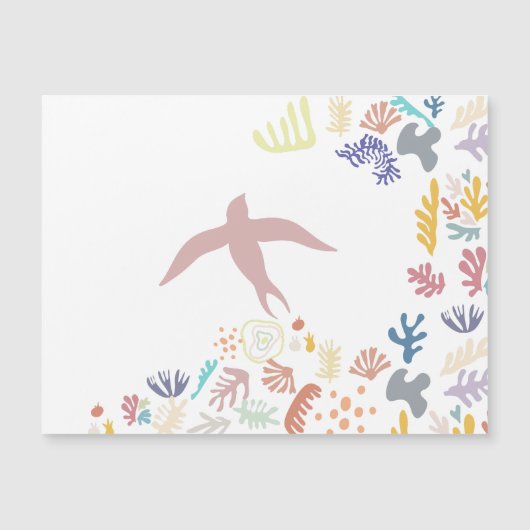 Dove Matisse Art Elements Magneteinladung (Vorderseite)