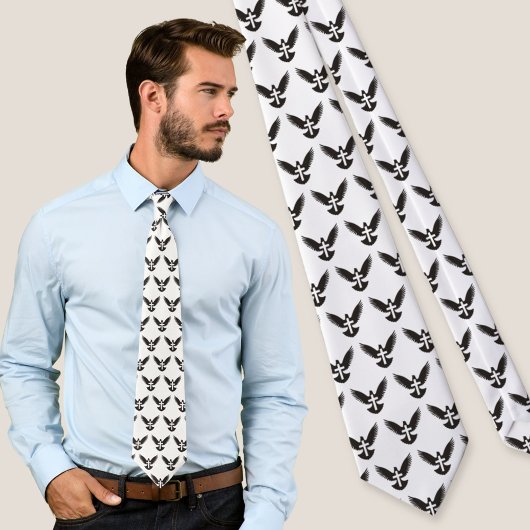 Dove mit Cross Neck Tie Krawatte