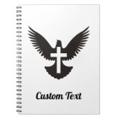 Dove mit Cross Notebook Notizblock (Vorderseite)