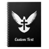 Dove mit Cross Notebook Notizblock (Vorderseite)