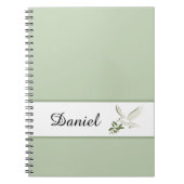 Dove Notebook-Individuelle Name Notizblock (Vorderseite)