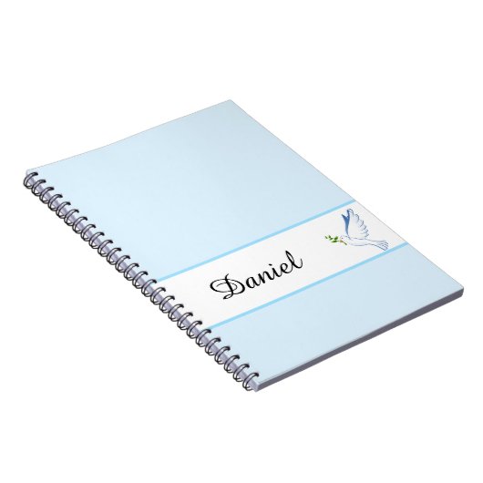 Dove Notebook-Individuelle Name Notizblock (Rechte Seite)
