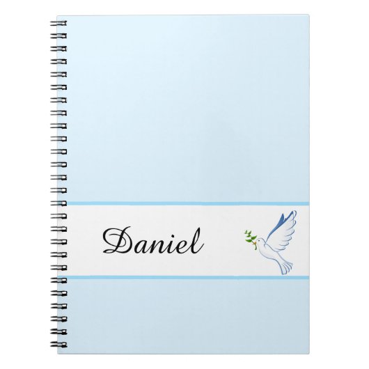 Dove Notebook-Individuelle Name Notizblock (Vorderseite)
