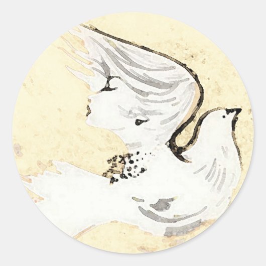 Dove of a Women ~ 20 Stickers (Vorderseite)