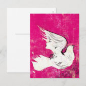 Dove of a Women ~ Postkarte / Einladung (Vorne/Hinten)