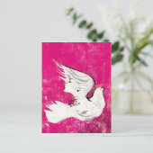 Dove of a Women ~ Postkarte / Einladung (Stehend Vorderseite)