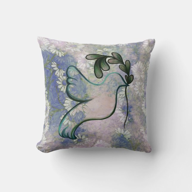 Dove of Hope and Peace                             Kissen (Vorderseite)