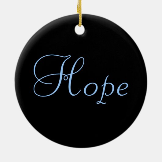 Dove of Hope Light Blue Ribbon - Prostatakrebs Keramikornament (Hinten)