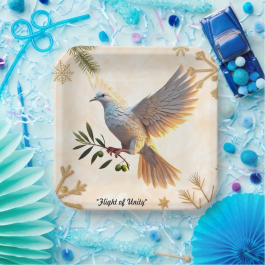 "Dove of Hope" Pappteller (Party)