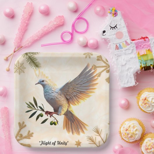 "Dove of Hope" Pappteller (Party)