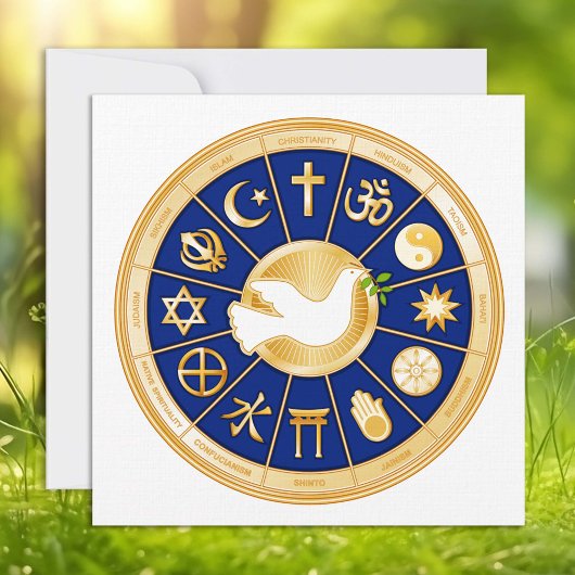 Dove of Peace 5.25" x 5.25" Flachkarte