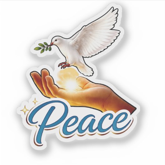Dove of Peace Aufkleber (Vorderseite)
