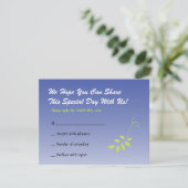 Dove of Peace Bat Mitzvah Einladung REPLY (Stehend Vorderseite)