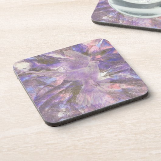 Dove of Peace coaster set of six Getränkeuntersetzer (Linke Seite)