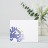 Dove of Peace Danke Card (Stehend Vorderseite)