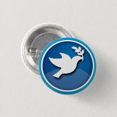 Dove of Peace Design - Button (Vorne & Hinten)