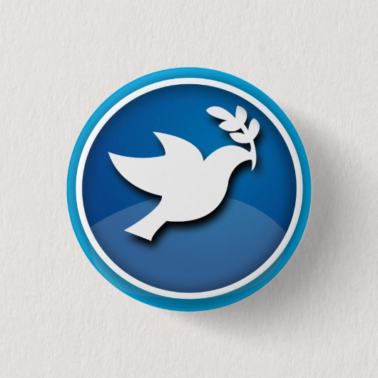Dove of Peace Design - Button (Vorderseite)
