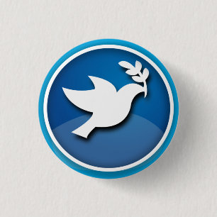 Dove of Peace Design - Button