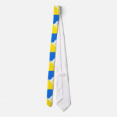 Dove of Peace - Flag der Ukraine - Peace Neck Tie Krawatte (Rückseite)