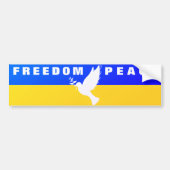 Dove of Peace - Flag of Ukraine - Peace - Freedom  Autoaufkleber (Vorne)