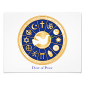 Dove of Peace Foto Print Horizontal (Vorne)