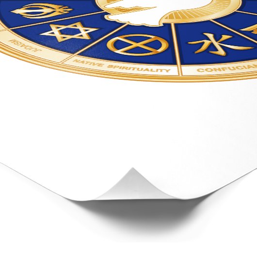 Dove of Peace Foto Print Horizontal (Ecke)